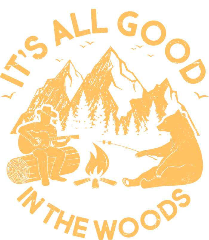 It's All Good In The Woods Wilderness Camping Tie-Dye T-Shirt